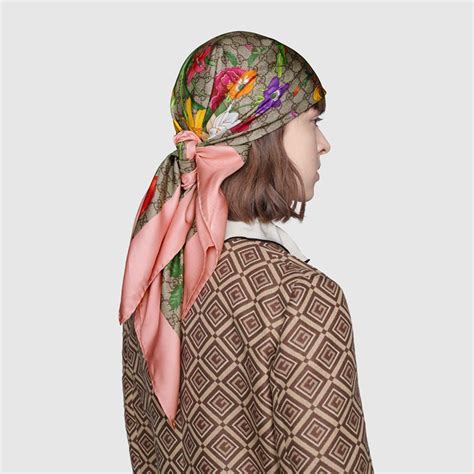 fake gucci silk scarf top|women's gucci head scarves.